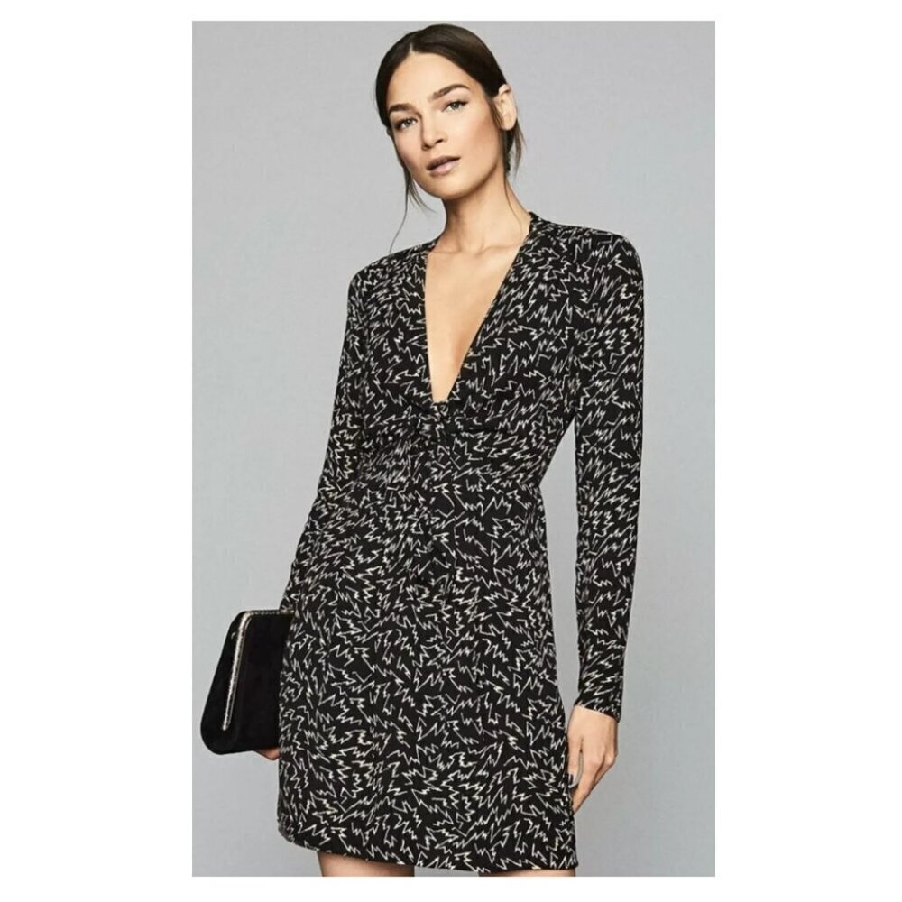 Reiss Julia Deep V dress